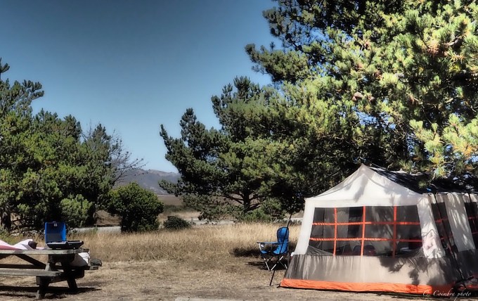 Camping at San Simeon